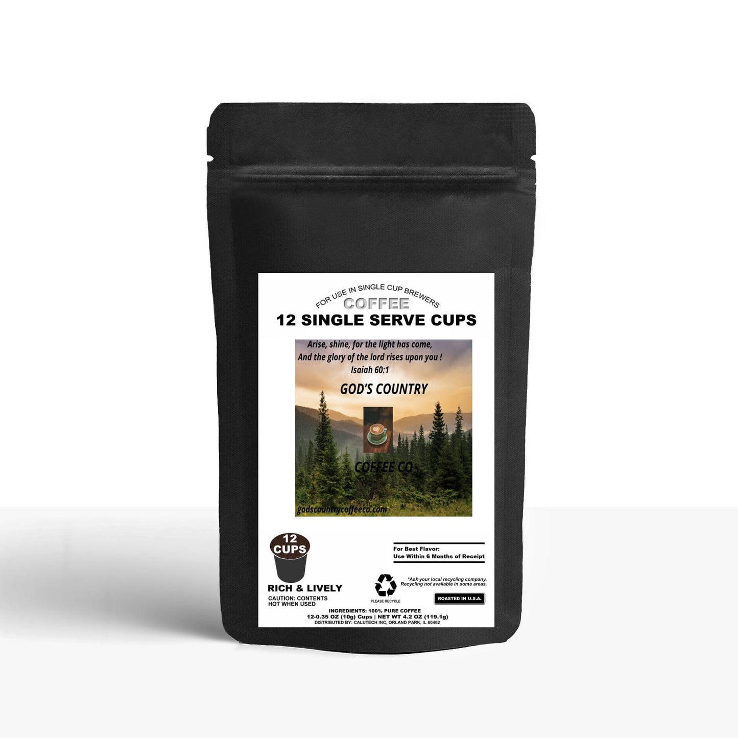 12 Pack Single Serve Coffee Capsules